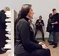 Marina Abramović, artiste serbe de performances et d'art corporel.