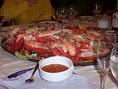 Mariscada galicienne.