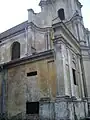 Détail du côté de l'église.