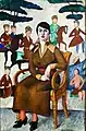 Ilia Machkov : Portrait d'une femme sur une chaise, 1915