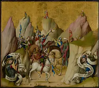 Rencontre des rois mages avec David et Isaïe