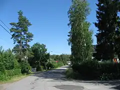 Rue  Heinäsuontie à Maununneva.