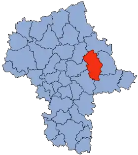 Localisation de Powiat Węgrów