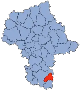 Localisation de Powiat de Zwoleń