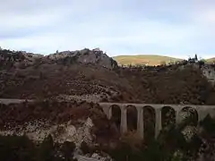 Viaduc de la Guillaumasse à Méailles (121&nbsp;m).