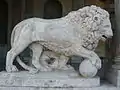 Une copie laissée à la villa Médicis, Rome, Italie.