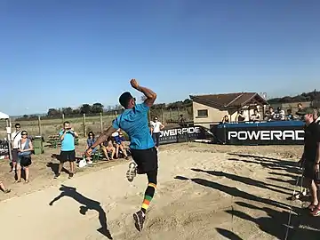 Emmanuel Biron lors du Meeting Chaussettes 2018.