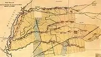 Plan d'une implantation mennonite à Molotschna, près de Melitopol.