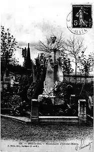 Monument à Olivier Métra, 1892, cimetière de Bois-le-Roi.