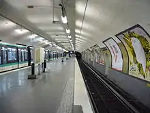 Vu de la station terminus Château de Vincennes.