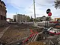 Travaux de construction de la station Pontiffroy.