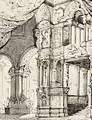 Charles Séchan, esquisse de décor pour la première scène de l’acte V (1836)