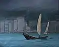 La baie de Hong-Kong, 130&nbsp;×&nbsp;162&nbsp;cm, localisation inconnue.