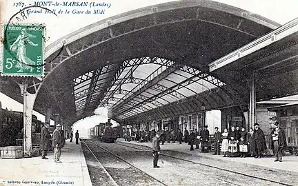 Gare de la compagnie du Midi à Mont-de-Marsan