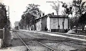 La gare au début du XXe siècle.
