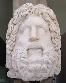Tête de Zeus (fin du Ier début du IIe&nbsp;siècle) retrouvée près de la Porta Giovia