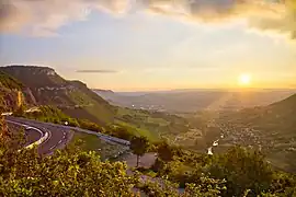 Coucher de soleil depuis la côte de la Cavalerie.