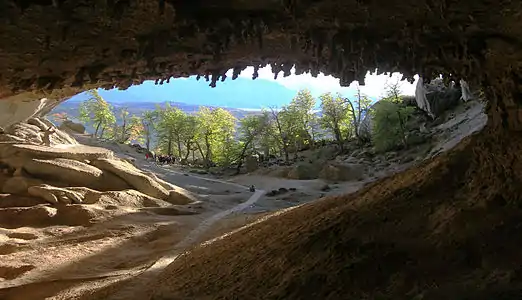 Grotte du Milodón,région de Magallanes et de l'Antarctique chilien, Chili.