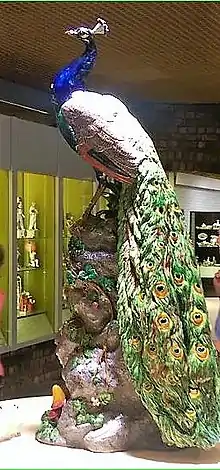Paon, c.1870, Stoke-on-Trent, Potteries Museum.