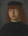 Portrait d'un gentilhomme, tempera et huile sur panneau. 31,1 × 24,8 cm