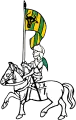 Bannière moldave à la bataille de Baia (1467)
