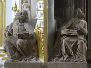 Hauts-reliefs représentants les Évangélistes (XVIIe&nbsp;siècle).