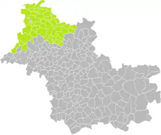 Mondoubleau dans le canton du Perche en 2016.