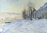 Coucher de soleil sur la neige à LavacourtClaude Monet, 1879-1880