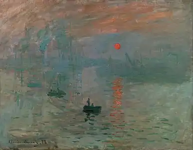 Impression, soleil levant, 1872-1873Claude MonetMusée Marmottan, Paris