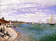 Régates à Sainte-Adresse de Claude Monet.