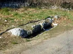 Source de Saint-Jean-de-Barrosse : la dernière à couler.