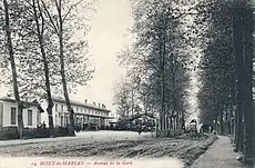 Avenue de la gare, renommée avenue de la Laïcité le 24 novembre 2009