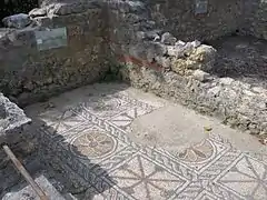 Mosaïque d'une antichambre.
