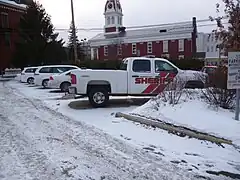 Voiture de shérif du comté de Washington dans le Vermont.