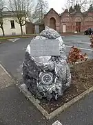 Stèle à François Mitterrand.