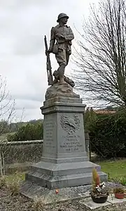Monument aux morts de Prouilly.