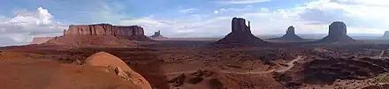 Panorama de Monument Valley.