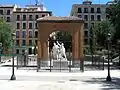 Monument à Luis Daoíz y Pedro Velarde sur la Plaza del 2 de mayo de Madrid.