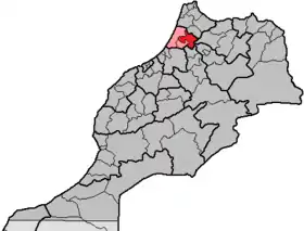 Localisation de Province de Sidi Kacem