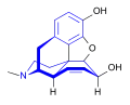 La structure dans l'espace de la morphine.