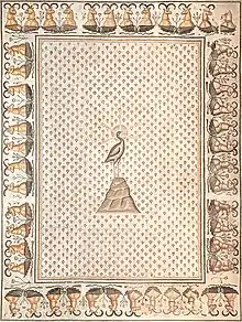 « Mosaïque du Phénix », provenant d'une résidence de Daphné (faubourg d'Antioche), fin du Ve&nbsp;siècle. Musée du Louvre.