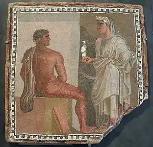 Mosaïque représentant Oreste et Iphigénie (Modèle:S-p).