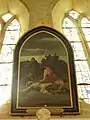 Jésus cloué sur la croix.