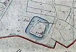 Situation sur le cadastre de 1825