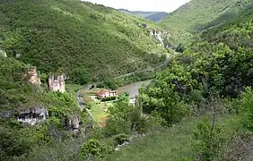 Vallée de la Dourbie au moulin de Corp.