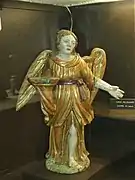 Ange céroféraire : porte-cierge. Abbaye de Moutier-d'Ahun. XVIIe&nbsp;siècle.
