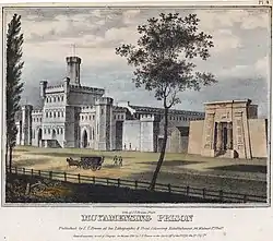 Lithographie de la Moyamensing Prison&nbsp;(en).