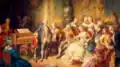 Audience de Mozart avec l'empereur François Ier et Marie-Thérèse (1869)