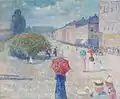 Printemps sur l'avenue Karl Johan (1890, Musée d'art de Bergen)