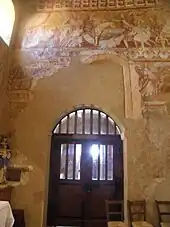 Vue d'ensemble du mur sud.